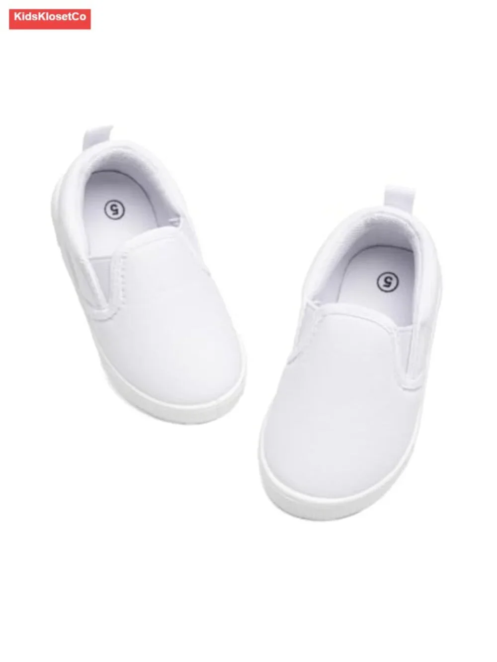 Canvas T-Strap Slip-On Sneakers Soft Sole Non-Slip Toddler Boys Girls